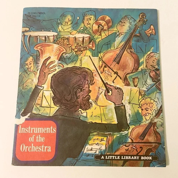 Vintage 1968 Instruments of the Orchestra 7  Inch Record and Book Columbia - Picture 1 of 16